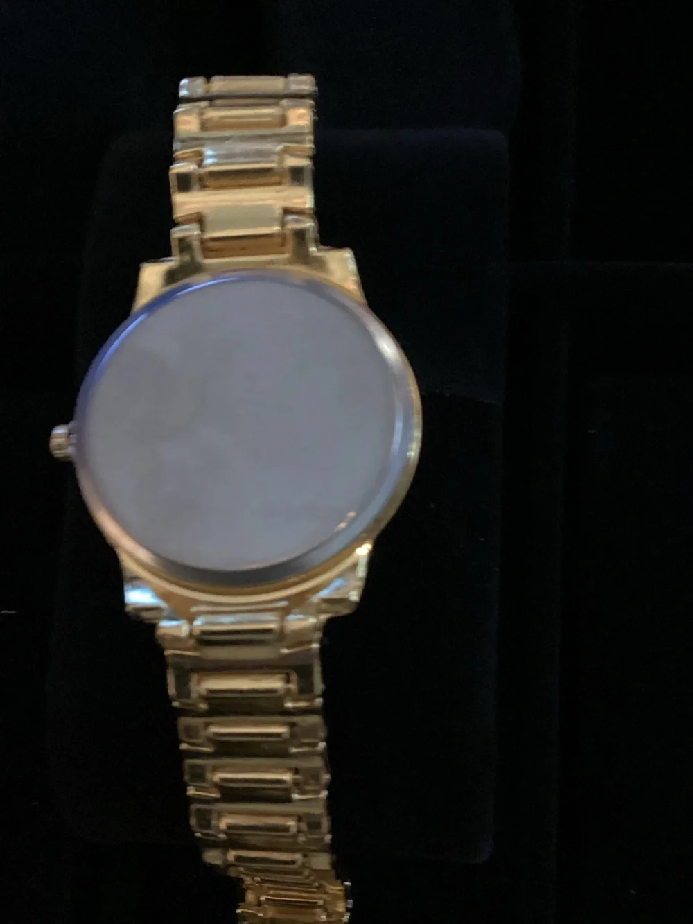 Crystal-Embellished Gold Women's Bracelet Watch